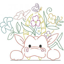 Stickdatei - Frühlingsfreunde Drache